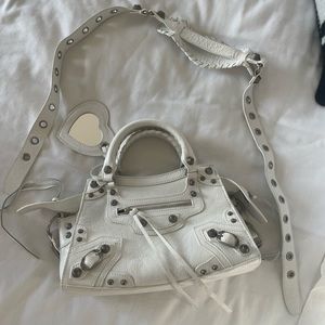 Balenciaga bag white Cagole xs